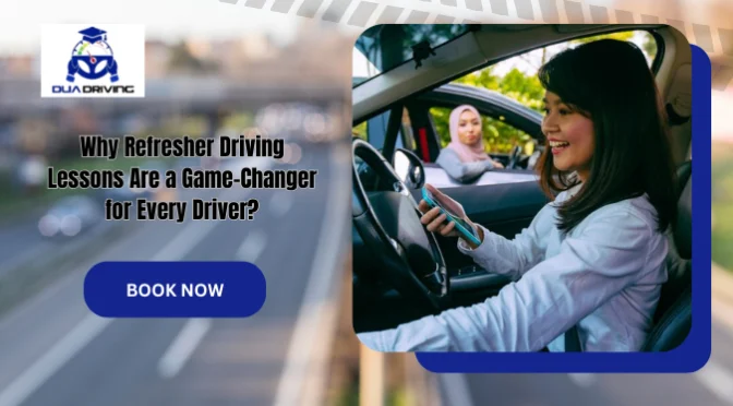 Young driver improving confidence behind the wheel during Refresher Driving Lessons Melbourne with professional driving instruction support.